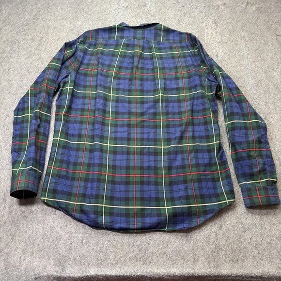 Ralph Lauren Oxford Shirt Men XL Blue Green Plaid Classic Fit Long Sleeve OCBD z - Picture 7 of 14